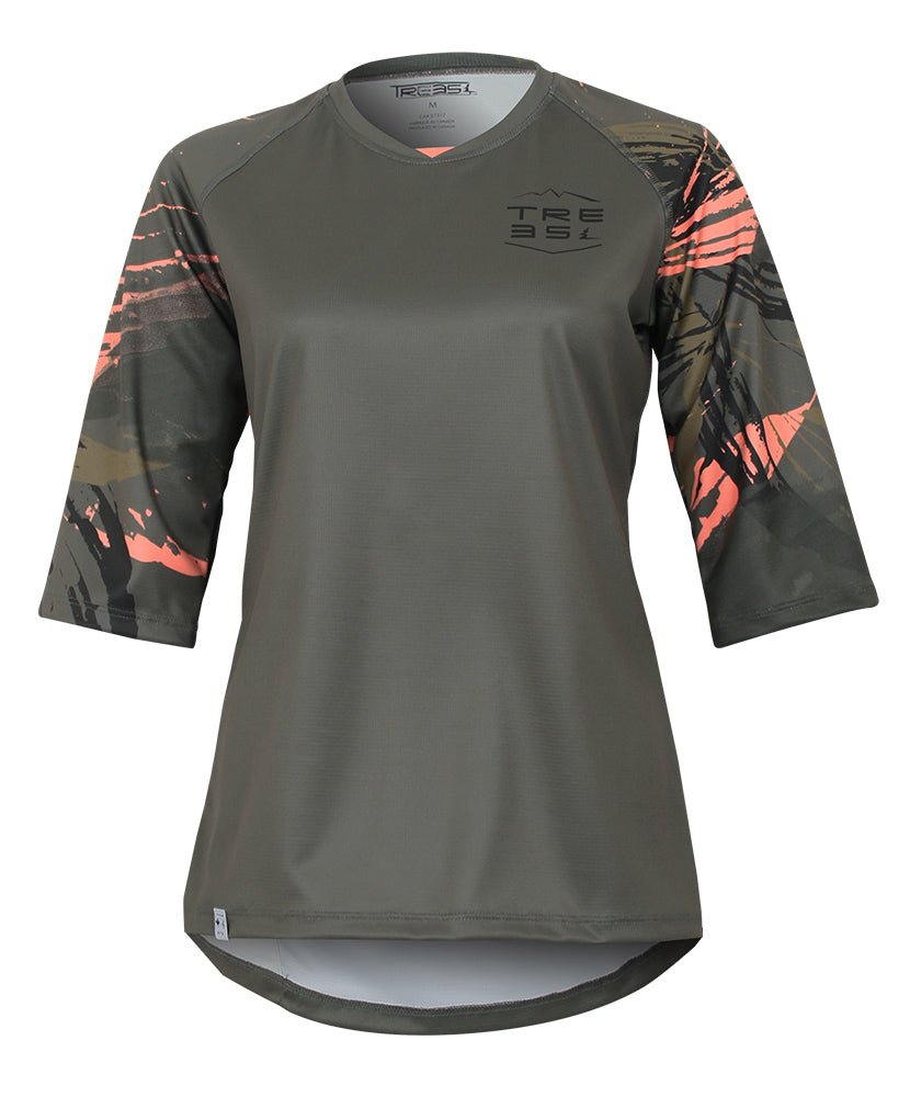 Maillot de Vélo ENDURO | Olive/Dark Forest in TMA-150.8WC by TREES Mountain Apparel