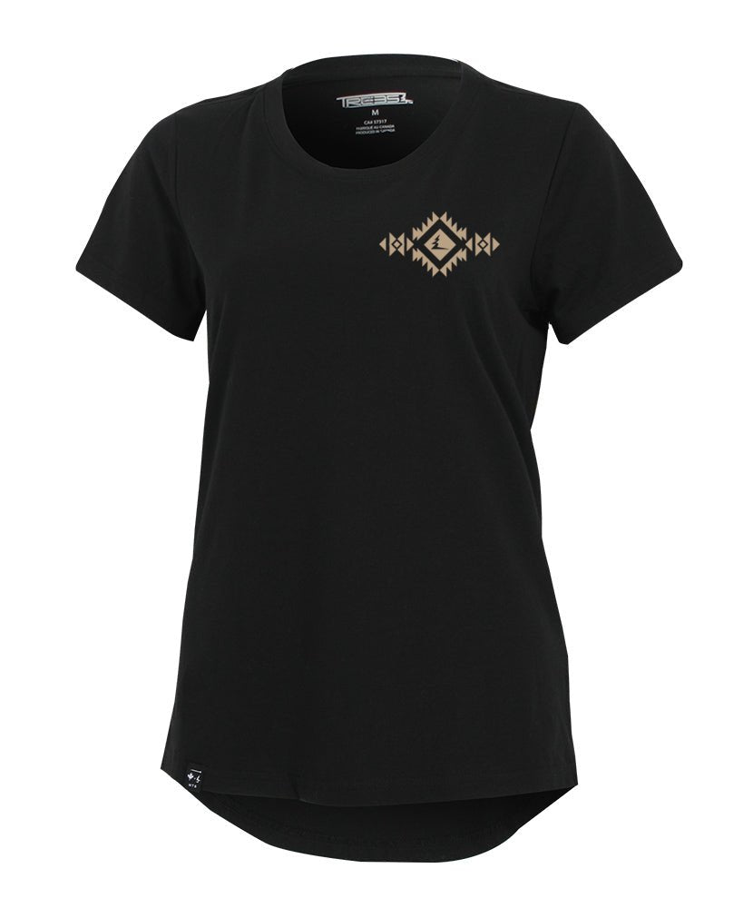 T-shirt Navajo Ltd | Noir/Vanille -Seconde Chance in TMA-078WC -SD by TREES Mountain Apparel