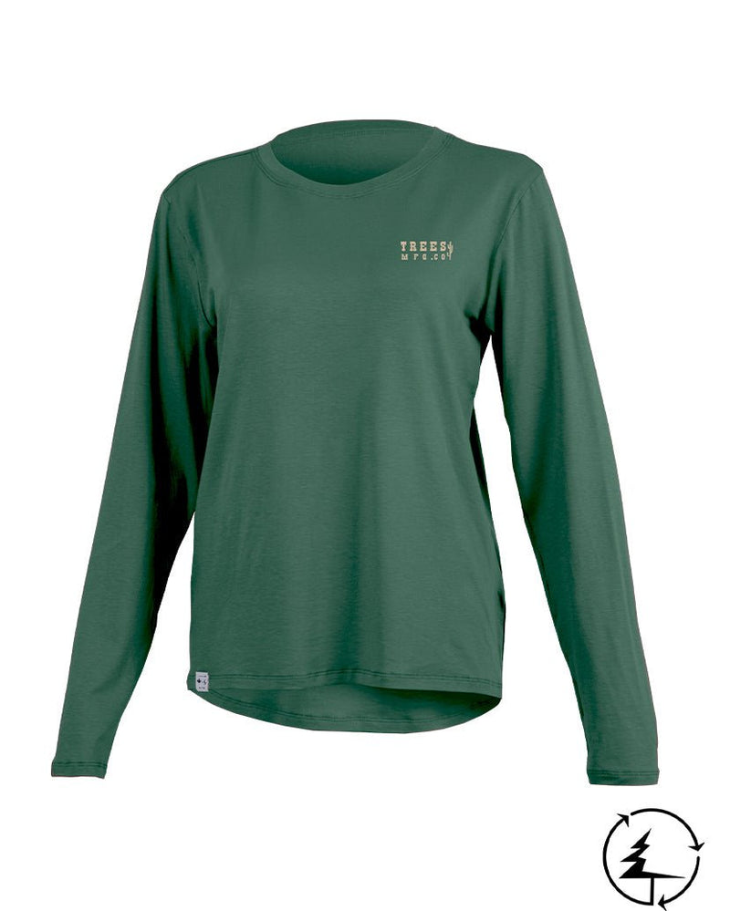 Chandail de Vélo Tencel EXPLORE Manches Longues pour Femme in TMA-265.11WC.LS-S-P by TREES Mountain Apparel