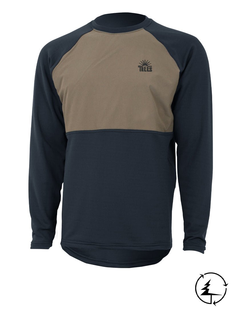 Chandail Isolant en Polartec Power grid® pour Homme RIDGE 2.0 in  by TREES Mountain Apparel