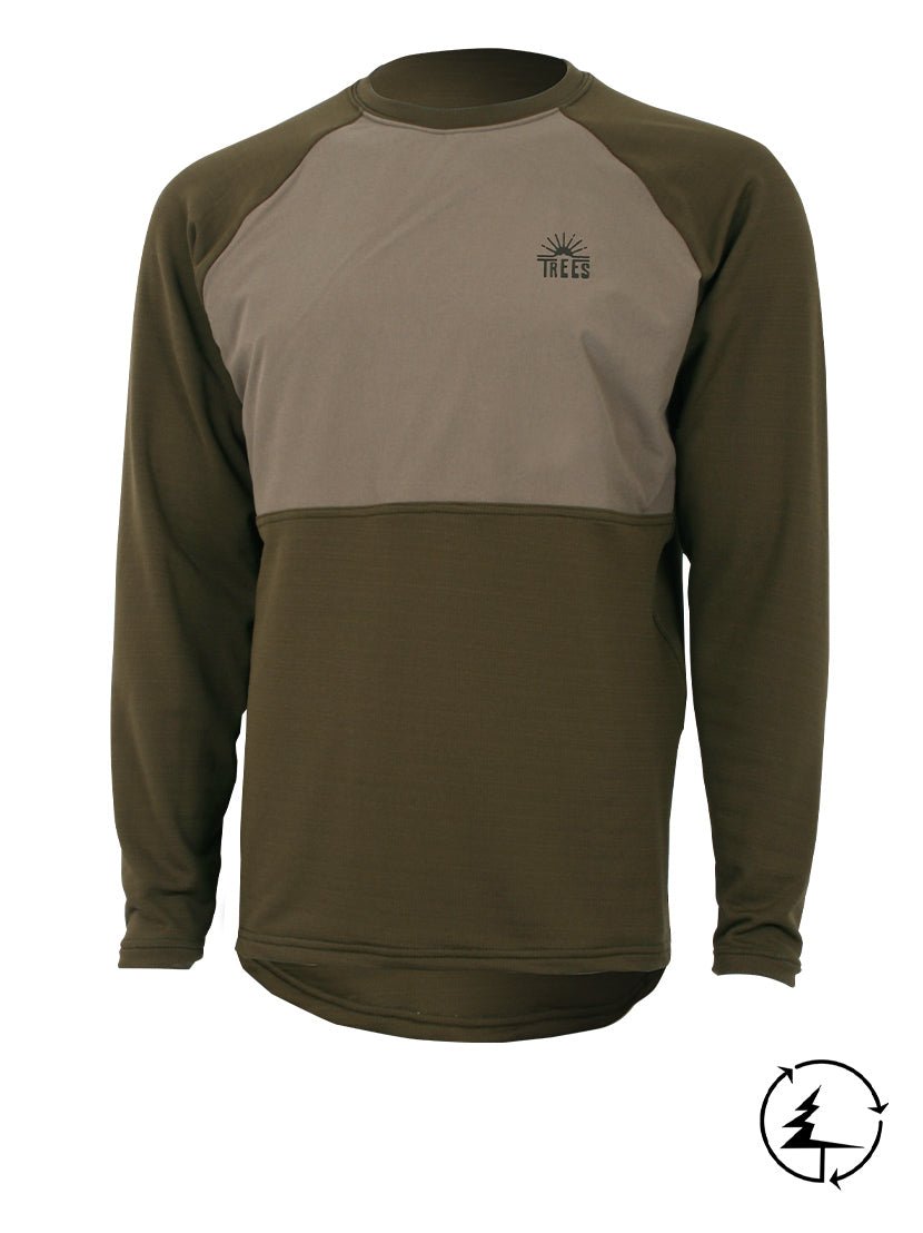 Chandail Isolant en Polartec Power grid® pour Homme RIDGE 2.0 in TMA-263.11M.O.P by TREES Mountain Apparel