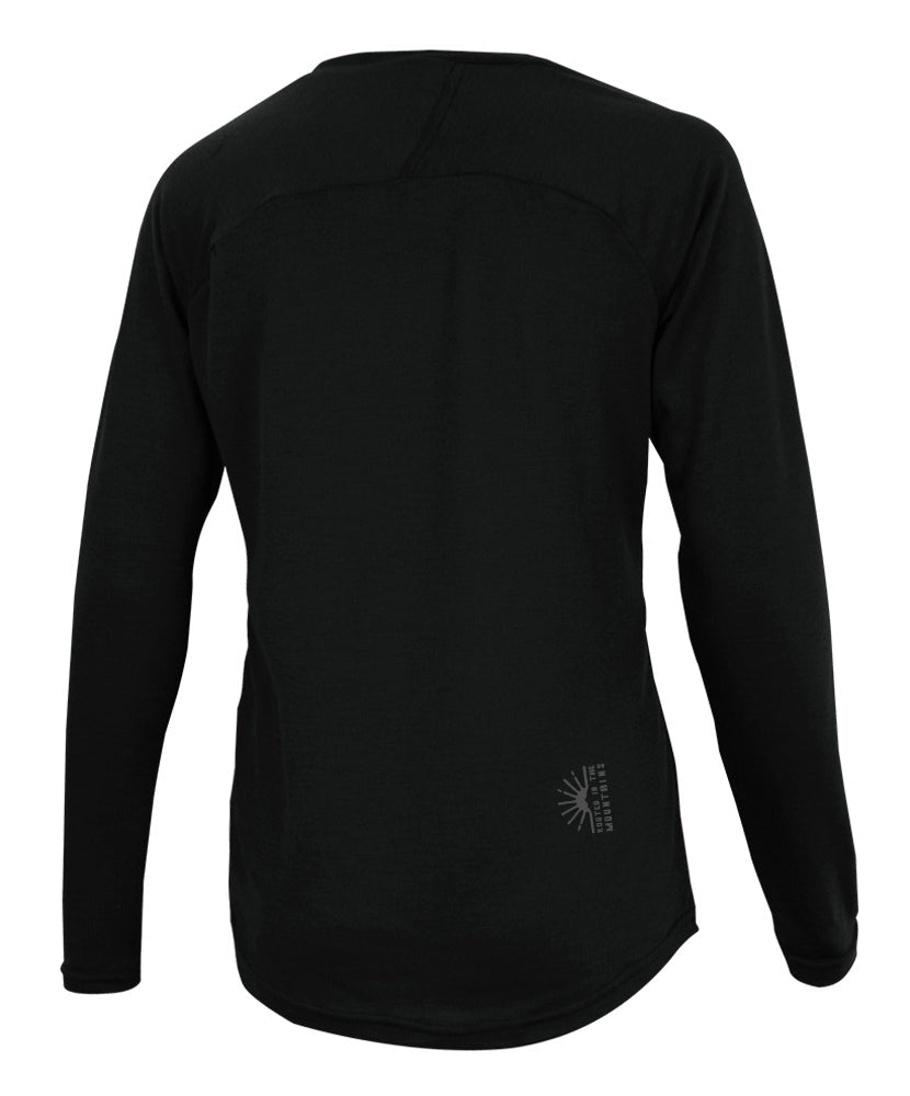 Chandail Manches Longues Mérinos Pour Femme THE ONE in TMA-255.11WC.LS-MP-P by TREES Mountain Apparel