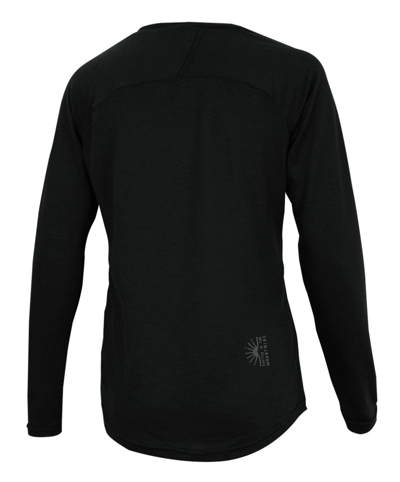 Chandail Manches Longues Mérinos Pour Femme THE ONE in TMA-255.11WC.LS-MP-P by TREES Mountain Apparel