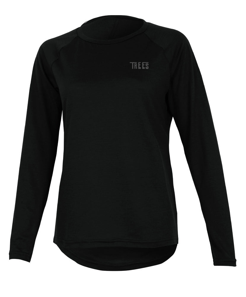 Chandail Manches Longues Mérinos Pour Femme THE ONE in TMA-255.11WC.LS-N-P by TREES Mountain Apparel