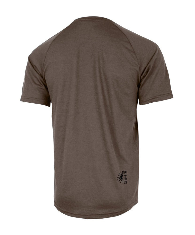 Chandail Mérinos Manches Courtes Pour Homme THE ONE in TMA-253.11MC.SS.M.P by TREES Mountain Apparel