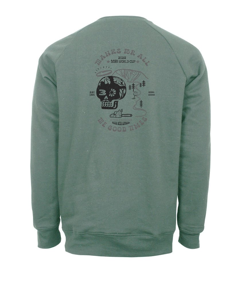 Sweatshirt en Lyocell Édition Limitée MSA WC 2025 in MSA-253MC-SS-LV.C.TP by TREES Mountain Apparel