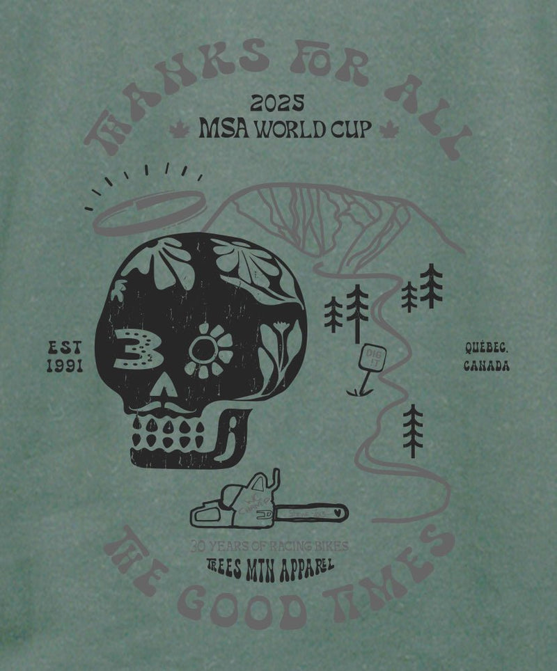 Sweatshirt en Lyocell Édition Limitée MSA WC 2025 in MSA-253MC-SS-LV.C.TP by TREES Mountain Apparel
