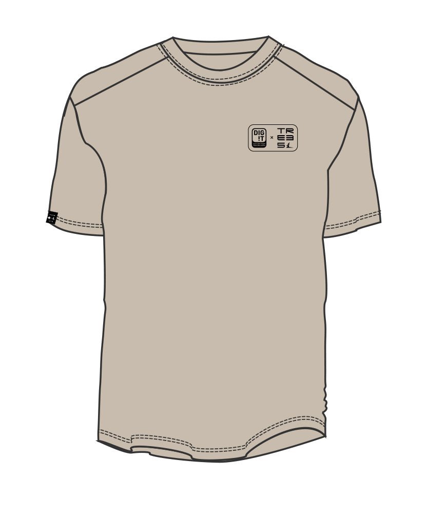T-Shirt pour Homme DIG IT x TREES - Trailbuilder Edition in by TREES Mountain Apparel