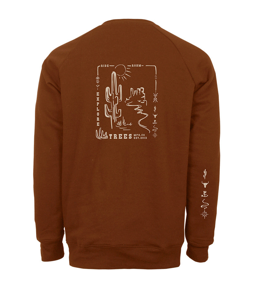 Crewneck Ouaté EXPLORE – Homme | TREES Mountain Apparel