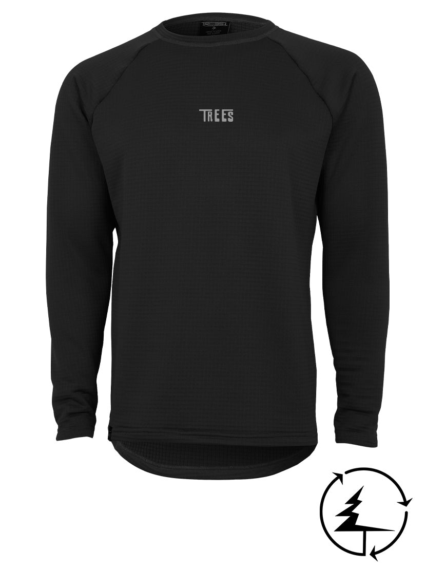 Chandail Isolant RIDGE | Polartec Power grid® | Homme Noir