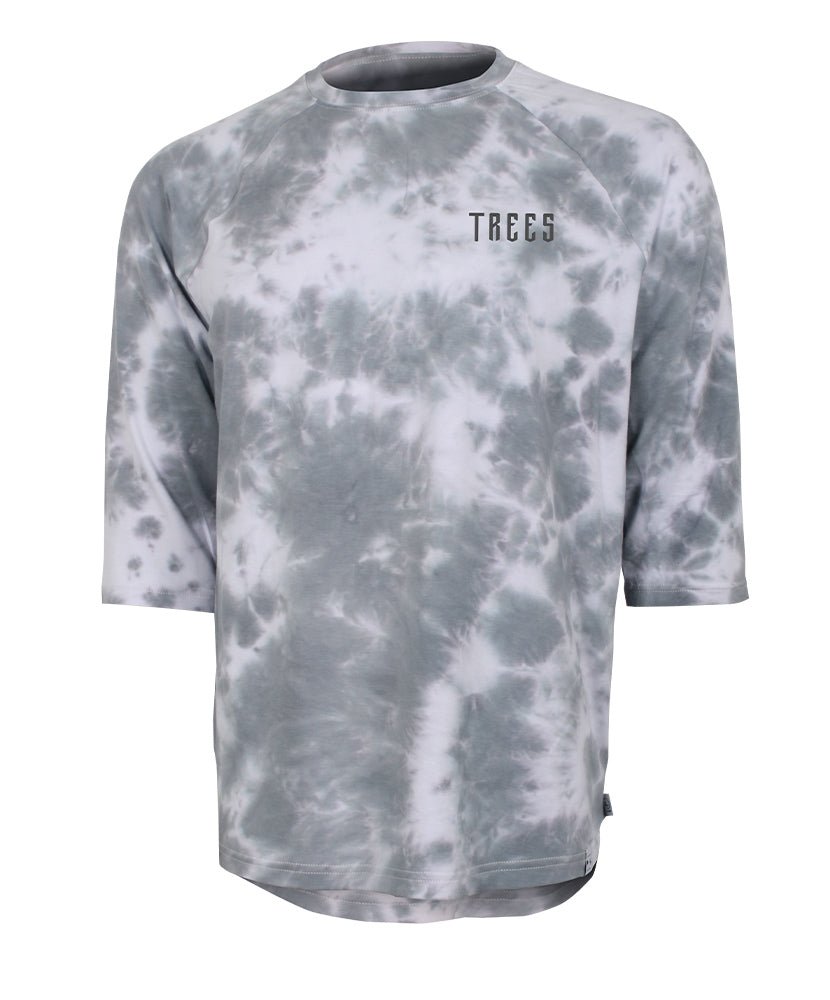Chandail Bamboo manches 3/4 |TIE-DYE Gris | Homme in TMA-253.9MC-UP by TREES Mountain Apparel