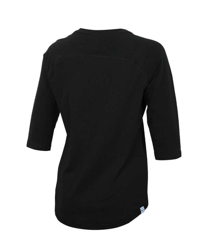 Chandail Chanvre S/S HIGHER | Noir in TMA-255.9WC by TREES Mountain Apparel