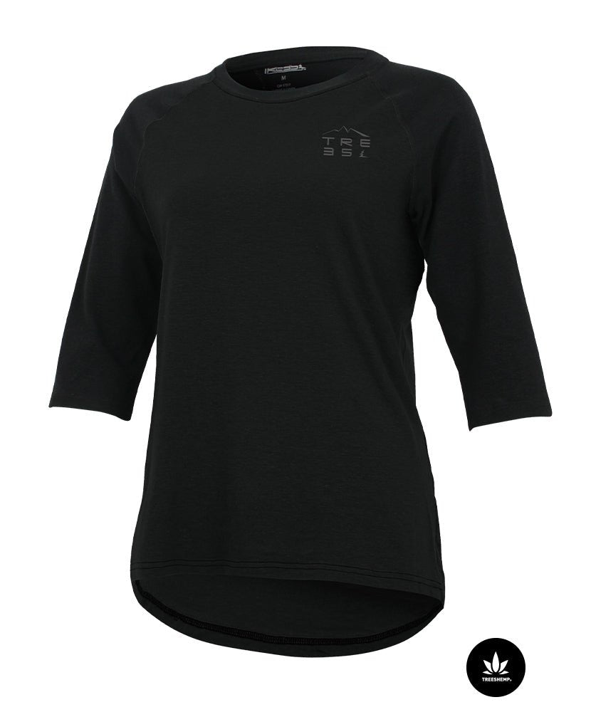 Chandail Chanvre S/S HIGHER | Noir in TMA-255.9WC by TREES Mountain Apparel