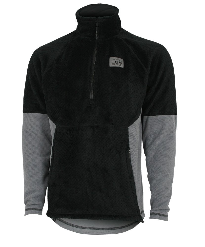 Chandail en Laine Polaire SUMMIT | Grey/Black in TMA-250.8MC by TREES Mountain Apparel