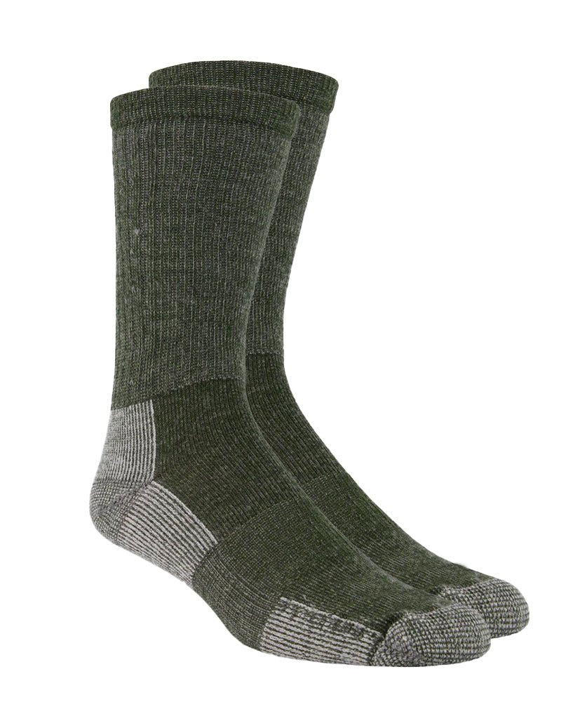 Chaussettes de mérinos CLIMBER | Olive in by TREES Mountain Apparel
