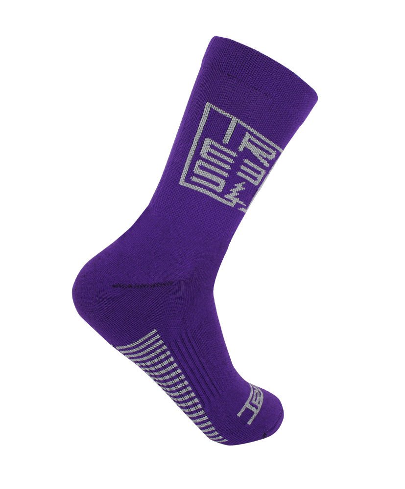 Chaussettes de Vélo SQUARED | Purple in TMA-186MW by TREES Mountain Apparel