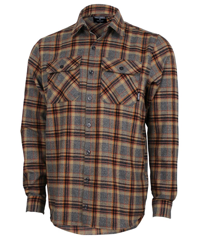 Chemise en Flanelle MAPLE | Gris Vintage in TMA-180.9MC by TREES Mountain Apparel