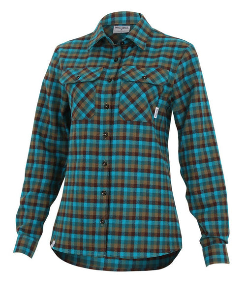 Chemise en Flanelle MAPLE | Teal in TMA-180.3WC by TREES Mountain Apparel