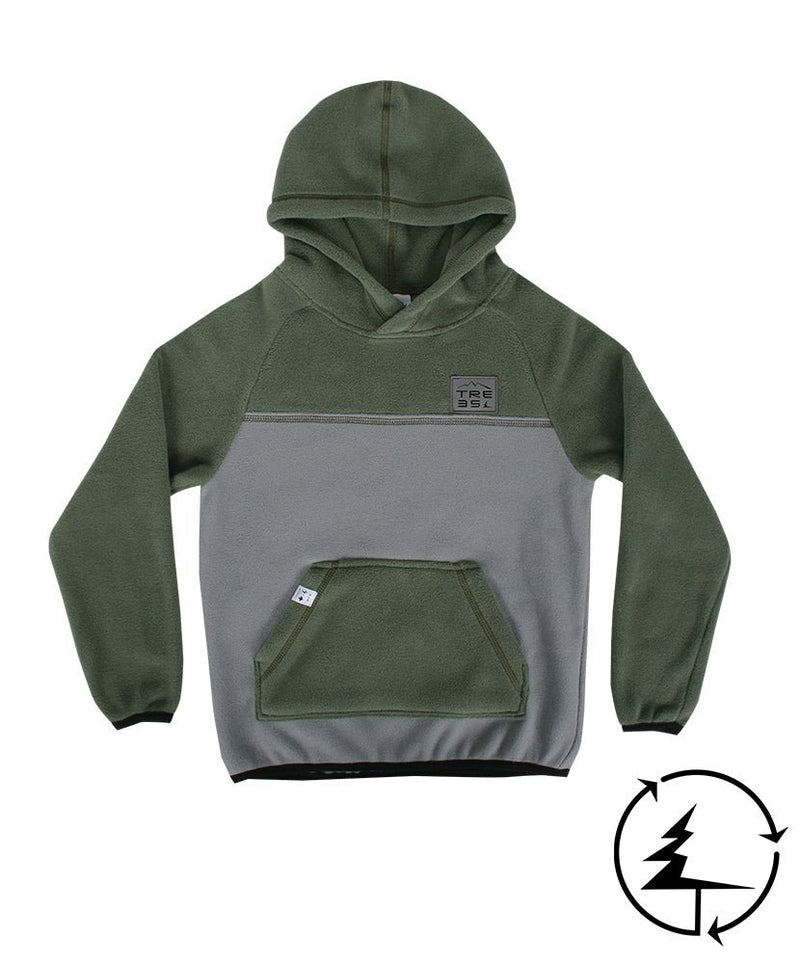 HOODY MOUNTAIN Jr. | Olive in TMA-143.8YC by TREES Mountain Apparel