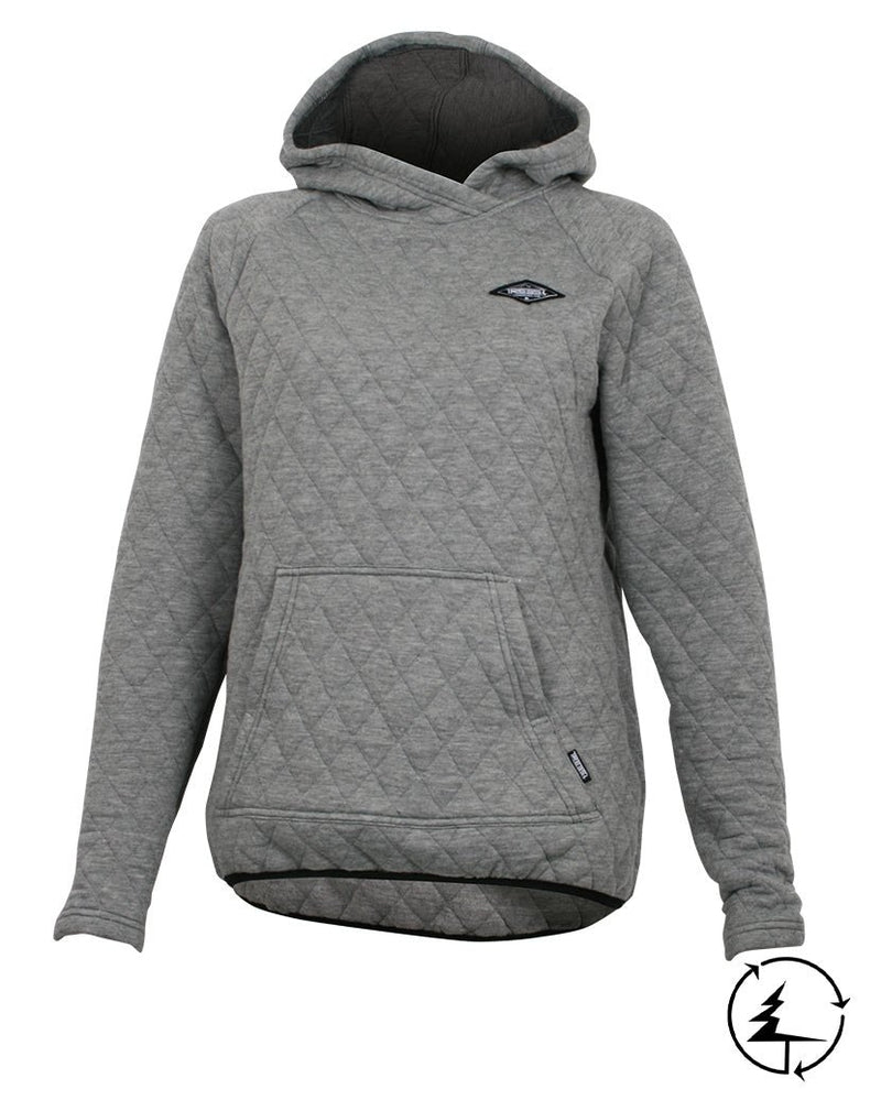 Hoody SHELTER Matelassé | Gris in by TREES Mountain Apparel