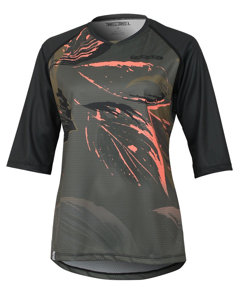 Maillot de Vélo ENDURO FLOW | Olive in TMA-250.8WC by TREES Mountain Apparel