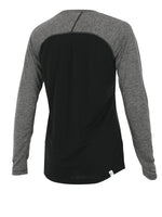 Maillot de Vélo L/S Mérinos THE ONE | Noir/Charcoal in TMA-255.7WC-LS by TREES Mountain Apparel