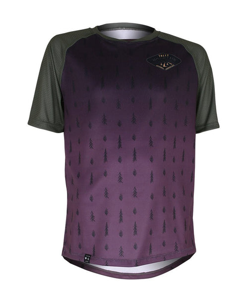 Maillot de Vélo ROOTS Jr | Grape in TMA-175.7YC by TREES Mountain Apparel