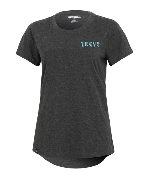 T-shirt femme | Lt bleu/ Charcoal in by TREES Mountain Apparel