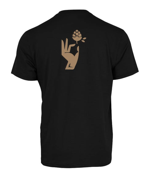 T-Shirt HOPS TENCEL | Noir | Homme in TMA-078M by TREES Mountain Apparel